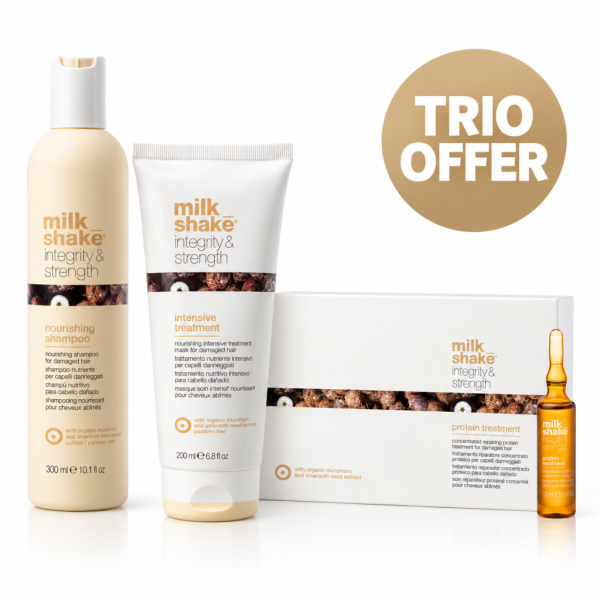 milk_shake Integrity Shampoo 300 ml + Integrity Treatment 200 ml + Integrity Fiole 8 × 10 ml
